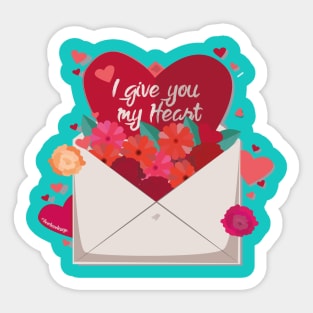 I Give you my Heart Sticker